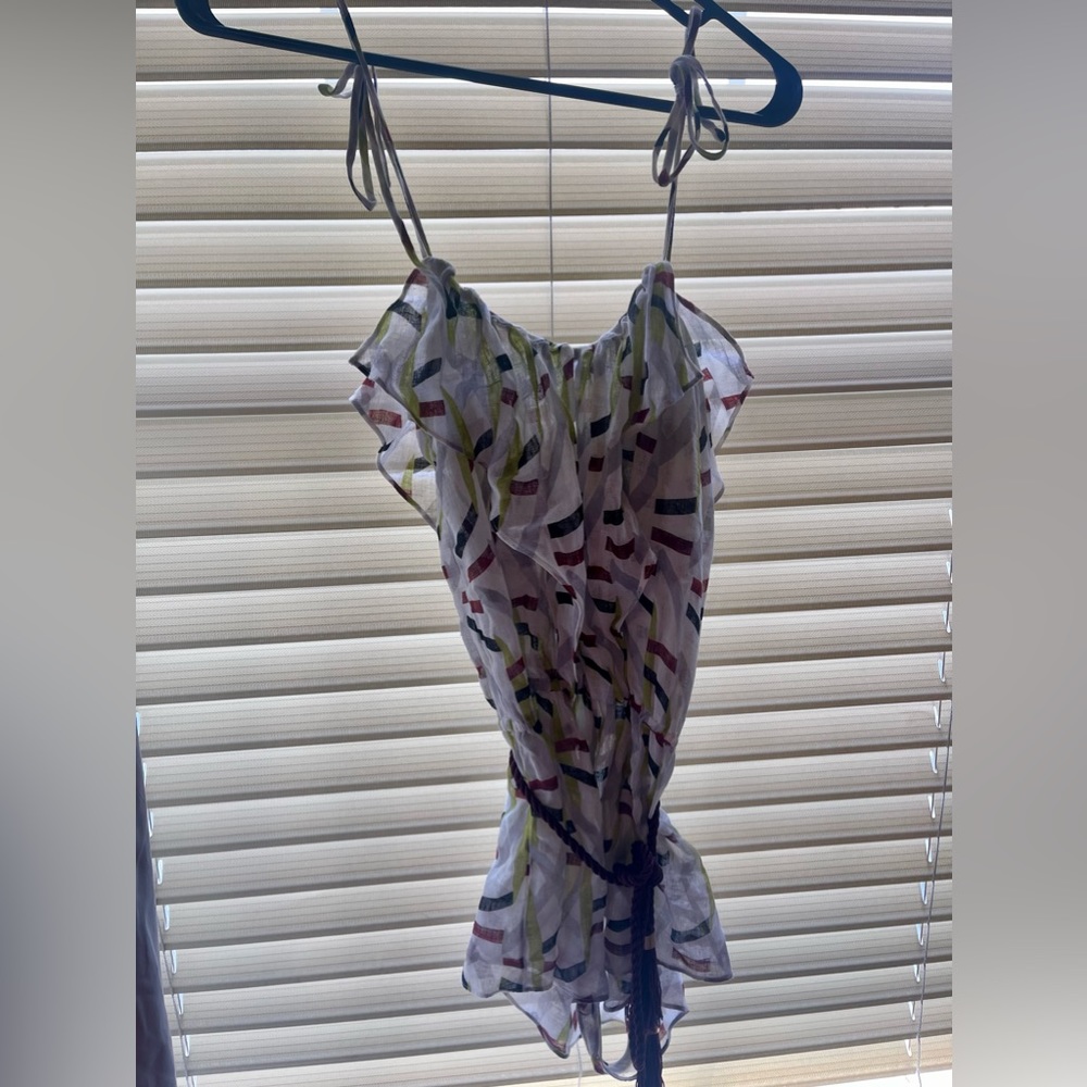 Diane von Furstenberg Lightweight sheer romper cover up